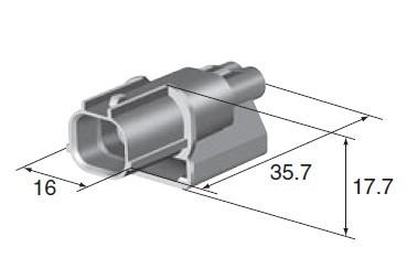 Automobile connector - HX SEALED SERIES 1.0mm) M(6188-0590)