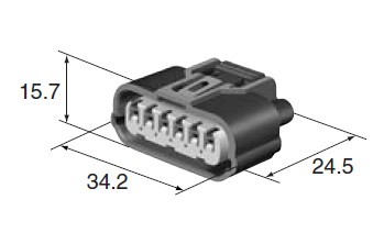 Automobile connector - HX SEALED SERIES 1.0mm) F(6189-1012)
